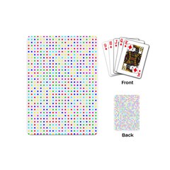 Dots Color Rows Columns Background Playing Cards (mini) by Pakrebo