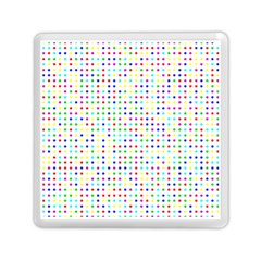 Dots Color Rows Columns Background Memory Card Reader (square) by Pakrebo