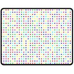 Dots Color Rows Columns Background Double Sided Fleece Blanket (medium)  by Pakrebo