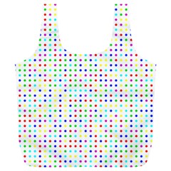 Dots Color Rows Columns Background Full Print Recycle Bag (xl) by Pakrebo