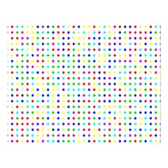 Dots Color Rows Columns Background Double Sided Flano Blanket (large)  by Pakrebo