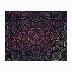 Mandala Neon Symmetric Symmetry Small Glasses Cloth by Pakrebo