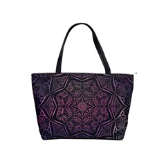 Mandala Neon Symmetric Symmetry Classic Shoulder Handbag by Pakrebo