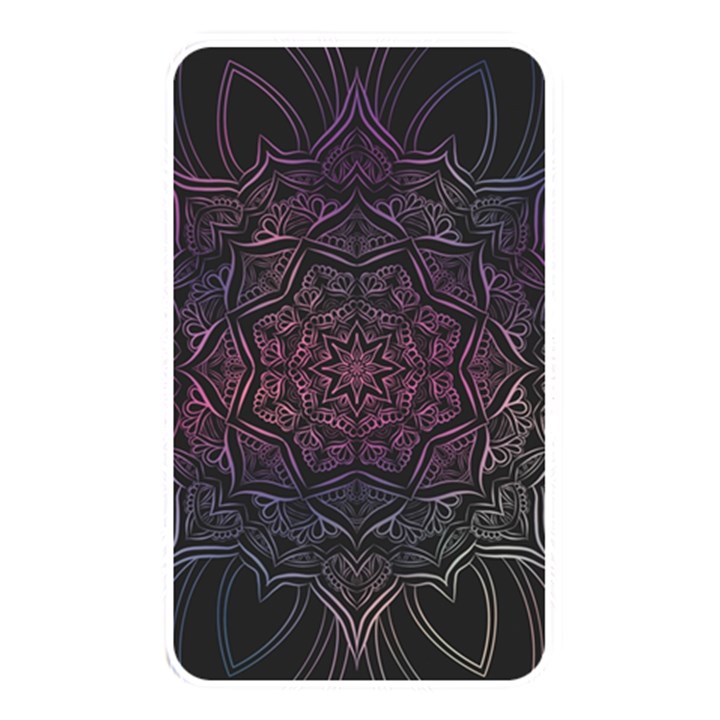 Mandala Neon Symmetric Symmetry Memory Card Reader (Rectangular)