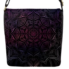 Mandala Neon Symmetric Symmetry Flap Closure Messenger Bag (s) by Pakrebo