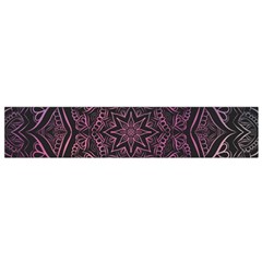 Mandala Neon Symmetric Symmetry Small Flano Scarf by Pakrebo