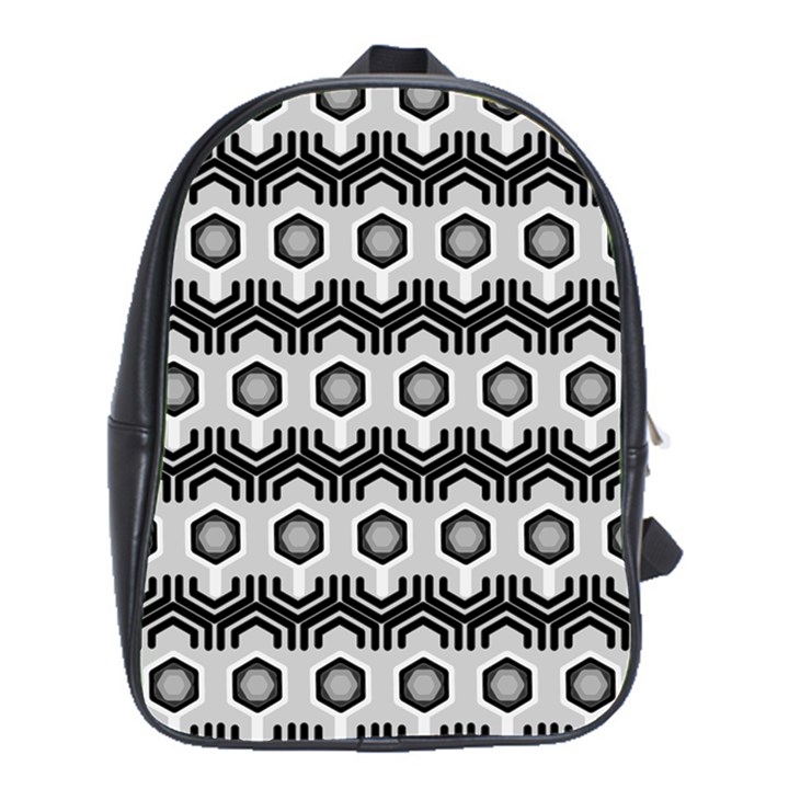 Pattern Abstract Desktop Wallpaper School Bag (XL)