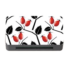 Rose Hip Pattern Branches Autumn Memory Card Reader With Cf by Pakrebo