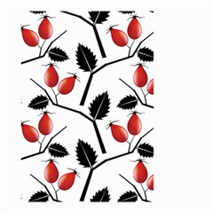 Rose Hip Pattern Branches Autumn Small Garden Flag (two Sides) by Pakrebo