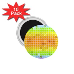 Pattern Geometric Square Art 1 75  Magnets (10 Pack)  by Pakrebo