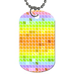 Pattern Geometric Square Art Dog Tag (one Side)