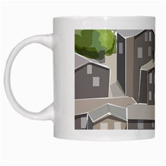 Village Place Portugal Landscape White Mugs by Pakrebo