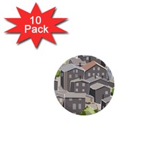 Village Place Portugal Landscape 1  Mini Buttons (10 Pack)  by Pakrebo