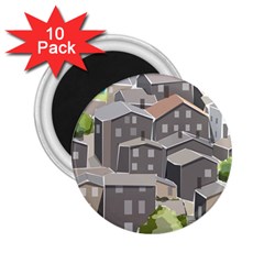 Village Place Portugal Landscape 2 25  Magnets (10 Pack)  by Pakrebo