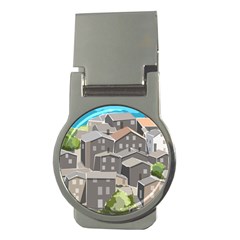 Village Place Portugal Landscape Money Clips (round)  by Pakrebo