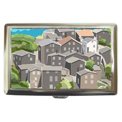 Village Place Portugal Landscape Cigarette Money Case by Pakrebo