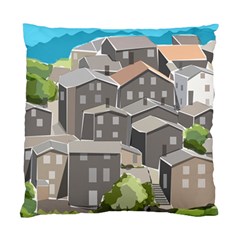 Village Place Portugal Landscape Standard Cushion Case (one Side) by Pakrebo