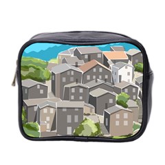 Village Place Portugal Landscape Mini Toiletries Bag (two Sides) by Pakrebo