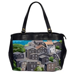 Village Place Portugal Landscape Oversize Office Handbag by Pakrebo