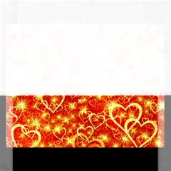 Pattern Valentine Heart Love Rectangular Jigsaw Puzzl by Mariart