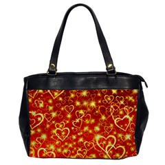 Pattern Valentine Heart Love Oversize Office Handbag by Mariart