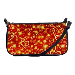 Pattern Valentine Heart Love Shoulder Clutch Bag by Mariart