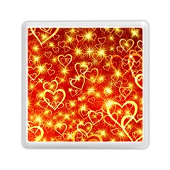 Pattern Valentine Heart Love Memory Card Reader (square) by Mariart