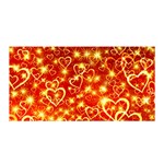 Pattern Valentine Heart Love Satin Wrap Front