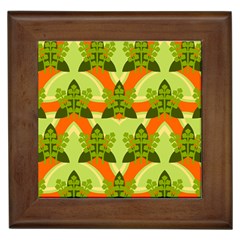 Texture Plant Herbs Herb Green Framed Tiles by Pakrebo