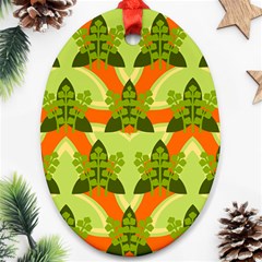 Texture Plant Herbs Herb Green Ornament (oval)