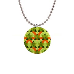 Texture Plant Herbs Herb Green 1  Button Necklace by Pakrebo