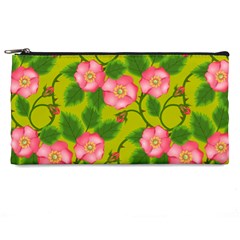 Roses Flowers Pattern Bud Pink Pencil Cases by Pakrebo