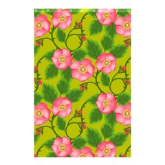 Roses Flowers Pattern Bud Pink Shower Curtain 48  X 72  (small)  by Pakrebo