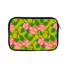 Roses Flowers Pattern Bud Pink Apple Ipad Mini Zipper Cases by Pakrebo