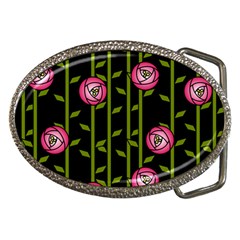 Rose Abstract Rose Garden Belt Buckles by Pakrebo