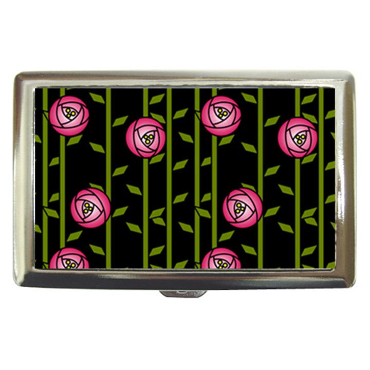 Rose Abstract Rose Garden Cigarette Money Case