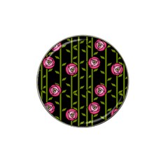 Rose Abstract Rose Garden Hat Clip Ball Marker (4 Pack) by Pakrebo