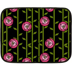 Rose Abstract Rose Garden Double Sided Fleece Blanket (mini)  by Pakrebo