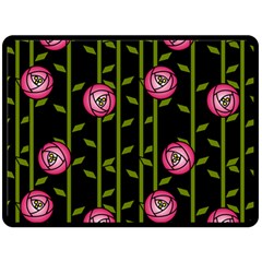 Rose Abstract Rose Garden Fleece Blanket (large)  by Pakrebo