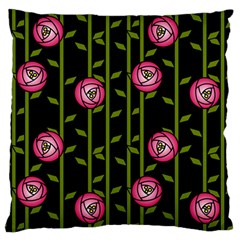 Rose Abstract Rose Garden Large Flano Cushion Case (two Sides) by Pakrebo