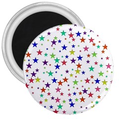 Star Random Background Scattered 3  Magnets by Pakrebo