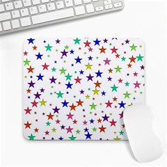 Star Random Background Scattered Large Mousepads by Pakrebo