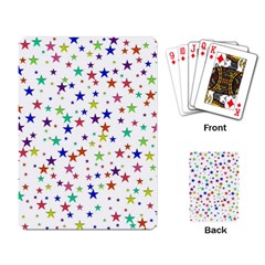 Star Random Background Scattered Playing Cards Single Design by Pakrebo