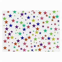 Star Random Background Scattered Large Glasses Cloth (2-side) by Pakrebo