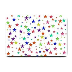 Star Random Background Scattered Small Doormat  by Pakrebo