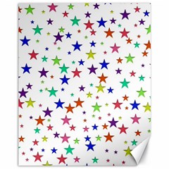 Star Random Background Scattered Canvas 11  X 14  by Pakrebo