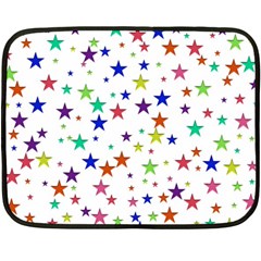 Star Random Background Scattered Double Sided Fleece Blanket (mini)  by Pakrebo