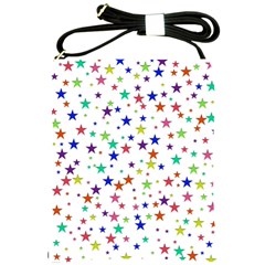 Star Random Background Scattered Shoulder Sling Bag by Pakrebo