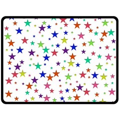 Star Random Background Scattered Fleece Blanket (large)  by Pakrebo