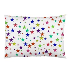 Star Random Background Scattered Pillow Case (two Sides) by Pakrebo